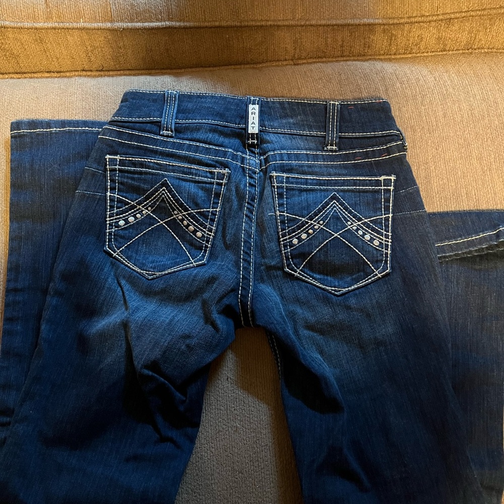 Women's Blue Jeans with Embroidered Pockets